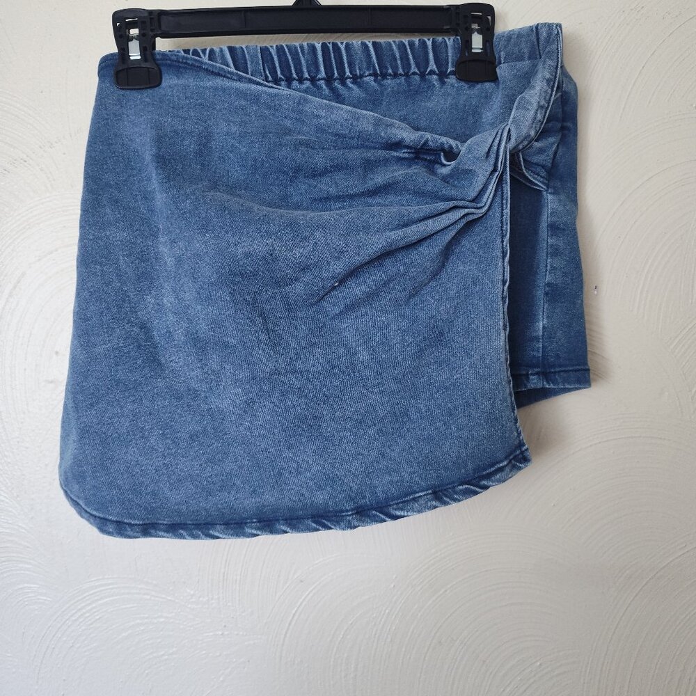 Denim Skort